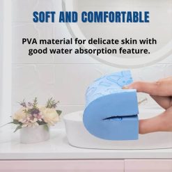 PVA material ultra soft high quality bath body scrubber sponge and also use for cleaning kitchen utensils