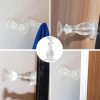 Soft transparent self adhesive door stopper