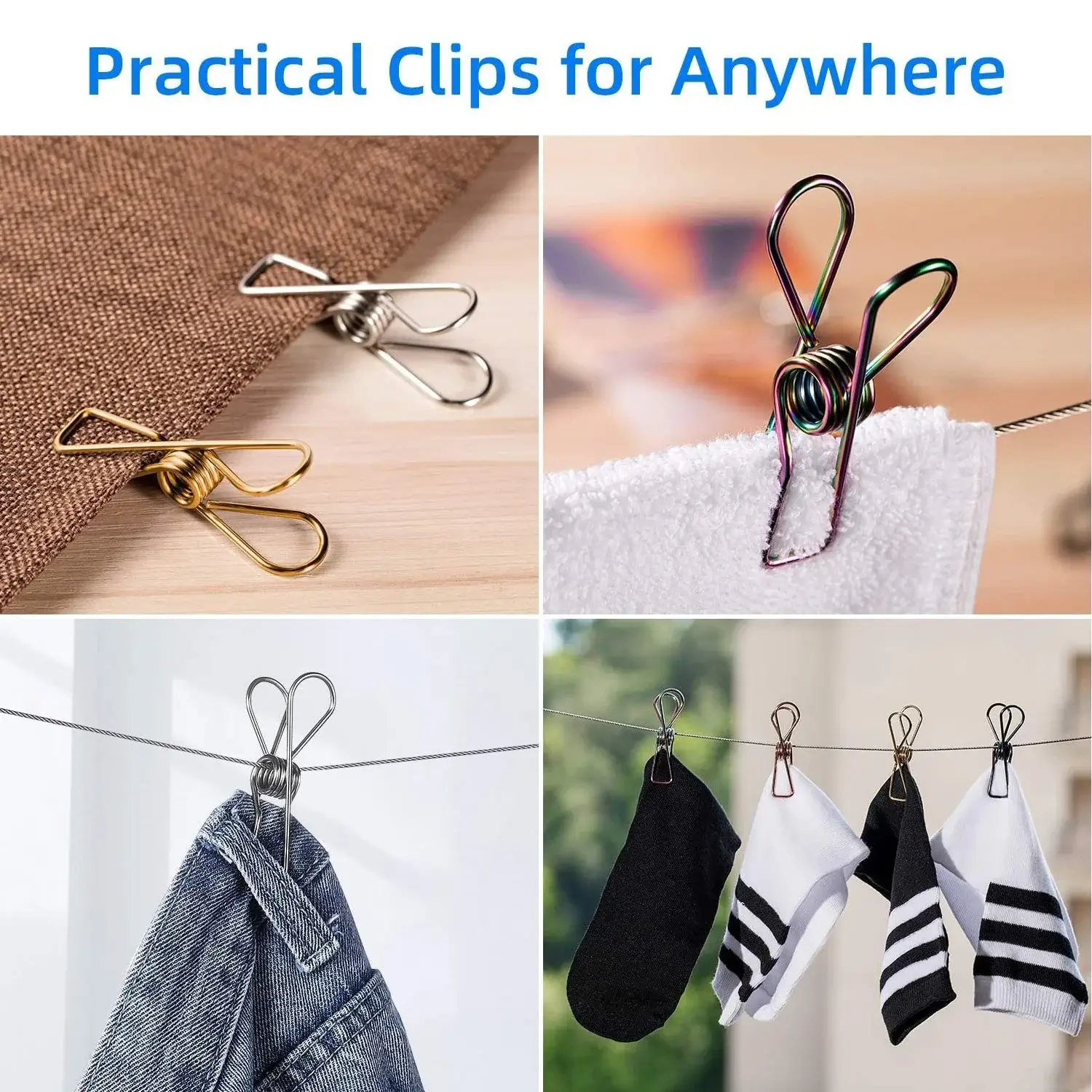 multipurpose multicolor clothes hanging clips premium high quality