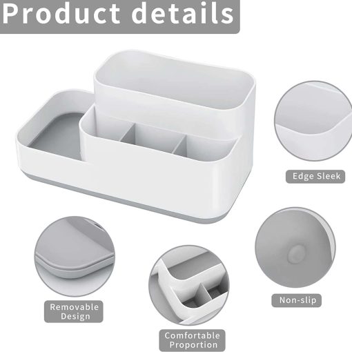 plastic storage organizer box with removal, anti-slip design