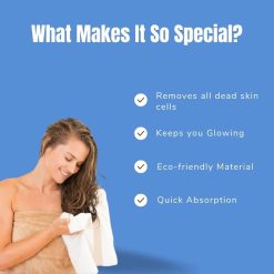 remove dead cells on body with ultra soft quality sponge scrubber