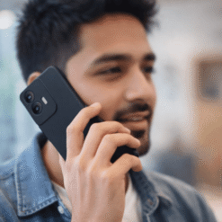 A person is easily carry mobile photo on pocket by using Hooxar silicone mobile cover of Motorola Edge 50 Fusion, Motorola G96 5G mobile