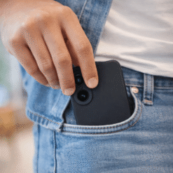 A person is easily carry mobile photo on pocket by using Hooxar silicone mobile cover of OnePlus Nord CE 5 mobile