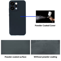 Hooxar powder coated anti-fingerprint soft silicone back cover for Oppo Reno 14 5G mobile phone