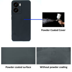 Hooxar powder coated anti-fingerprint soft silicone back cover for Realme P3 5G mobile phone