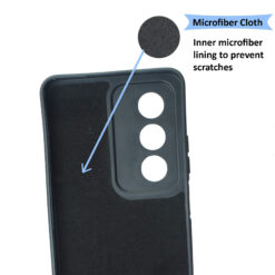 Inside microfiber cloth lining silicone back cover for Oppo A3 Pro 5G mobile