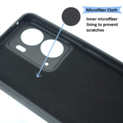 Inside microfiber cloth lining silicone back cover for Realme P3 5G mobile