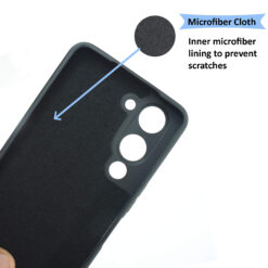 Inside microfiber cloth lining silicone back cover for Vivo T4 Lite or iQOO Z10 Lite or Vivo Y19 mobile