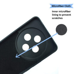 Inside microfiber cloth lining silicone back cover for Vivo T4 or iQOO Z10 mobile