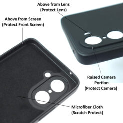 OnePlus Nord CE 5 silicone mobile cover protect camera, lenses, screen and backside scratches