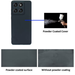 Powder coated anti-fingerprint soft silicone back cover for Motorola Edge 60 5G or Motorola Edge 60 Fusion 5G mobile phone