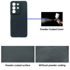 Powder coated anti-fingerprint soft silicone back cover for Vivo T4x 5G, Vivo Y31 Pro 5G, iQOO Z10x 5G mobile phone