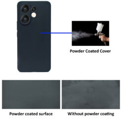 Powder coated anti-fingerprint soft silicone back cover for Vivo V60 or Vivo T4 Pro mobile phone