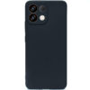 Silicone back cover for Oppo K13 5G mobile with inside microfiber cloth black color