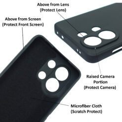 Silicone back cover for Oppo K13 Turbo 5G or Oppo K13 Turbo Pro 5G mobile, cover protect camera, lenses, screen and backside scratches