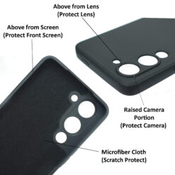 Vivo T4 Lite 5G, Vivo Y19 5G or iQOO Z10 Lite 5G silicone mobile cover protect camera, lenses, screen and backside scratches