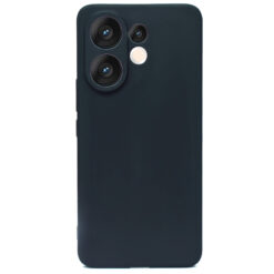 Vivo V60 or Vivo T4 Pro mobile silicone soft mobile back cover with inside microfiber cloth black color