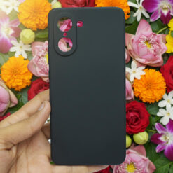 hooxar silicone back cover with inside soft microfiber cloth compatible with oneplus nord ce 5 mobile