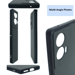 multiangle photos of silicone mobile back cover for Motorola Edge 50 Fusion or Motorola G96 mobile phone