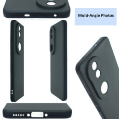 multiangle photos of silicone mobile back cover for Vivo T4R, Vivo V50, iQOO Z10R mobile phone