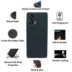 multiple features and qualities of Motorola Edge 50 Fusion or Motorola G96 5G smartphone silicone back cover