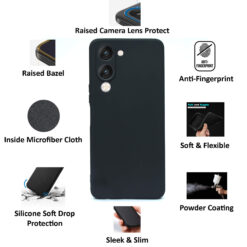 multiple features and qualities of Vivo T4 Lite 5G or Vivo Y19 5G or iQOO Z10 Lite 5G smartphone silicone back cover