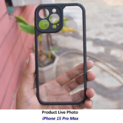 Live photo of Hooxar anti yellow mobile back cover for Apple iPhone 15 Pro Max mobile