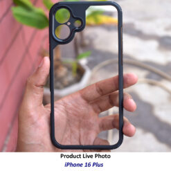 Live photo of Hooxar anti yellow mobile back cover for Apple iPhone 16 Plus mobile