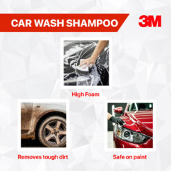 3M car wash shampoo pH neutral remove tough dirt high foam safe on paint