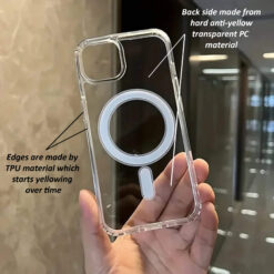 Crystal clear transparent back cover for iPhone 13 and iPhone 14 mobile