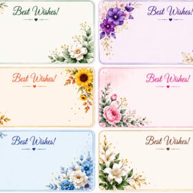 Flower Sticker11 (6 Piece)