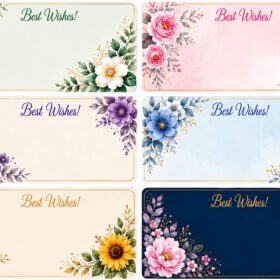 Flower Sticker12 (6 Piece)