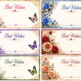 Flower Sticker13 (6 Piece)