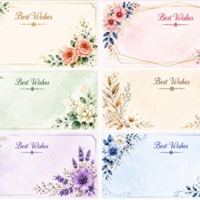 Flower Sticker15 (6 Piece)