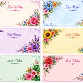 Flower Sticker16 (6 Piece)