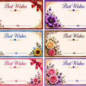 Flower Sticker18 (6 Piece)