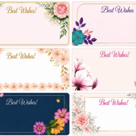 Flower Sticker3 (6 Piece)