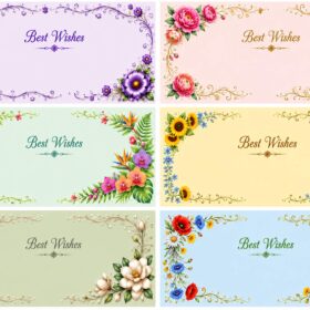 Flower Sticker7 (6 Piece)