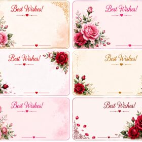Flower Sticker9 (6 Piece)