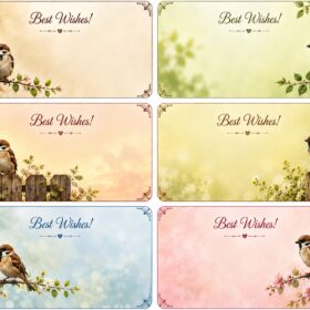 Sparrows Sticker (6 Piece)