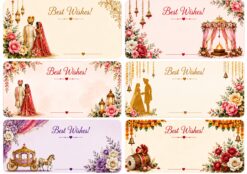 6 pieces wedding theme sticker (03)